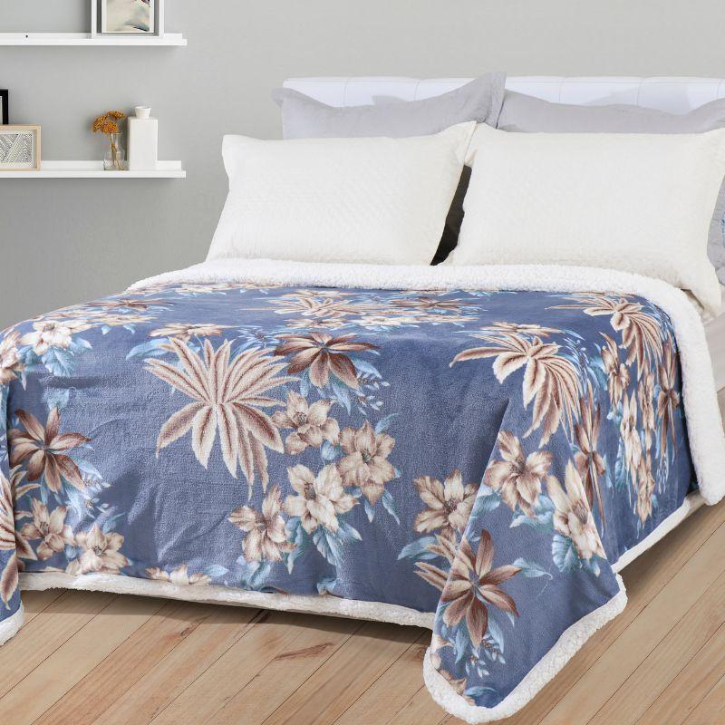 Cobertor Casal Sherpa Dupla Face Sultan Realce Premium - Cobertor